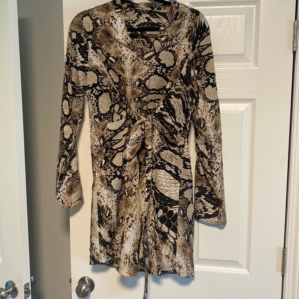 Animal print dress